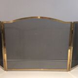 Brass fire screen