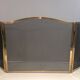 Brass fire screen
