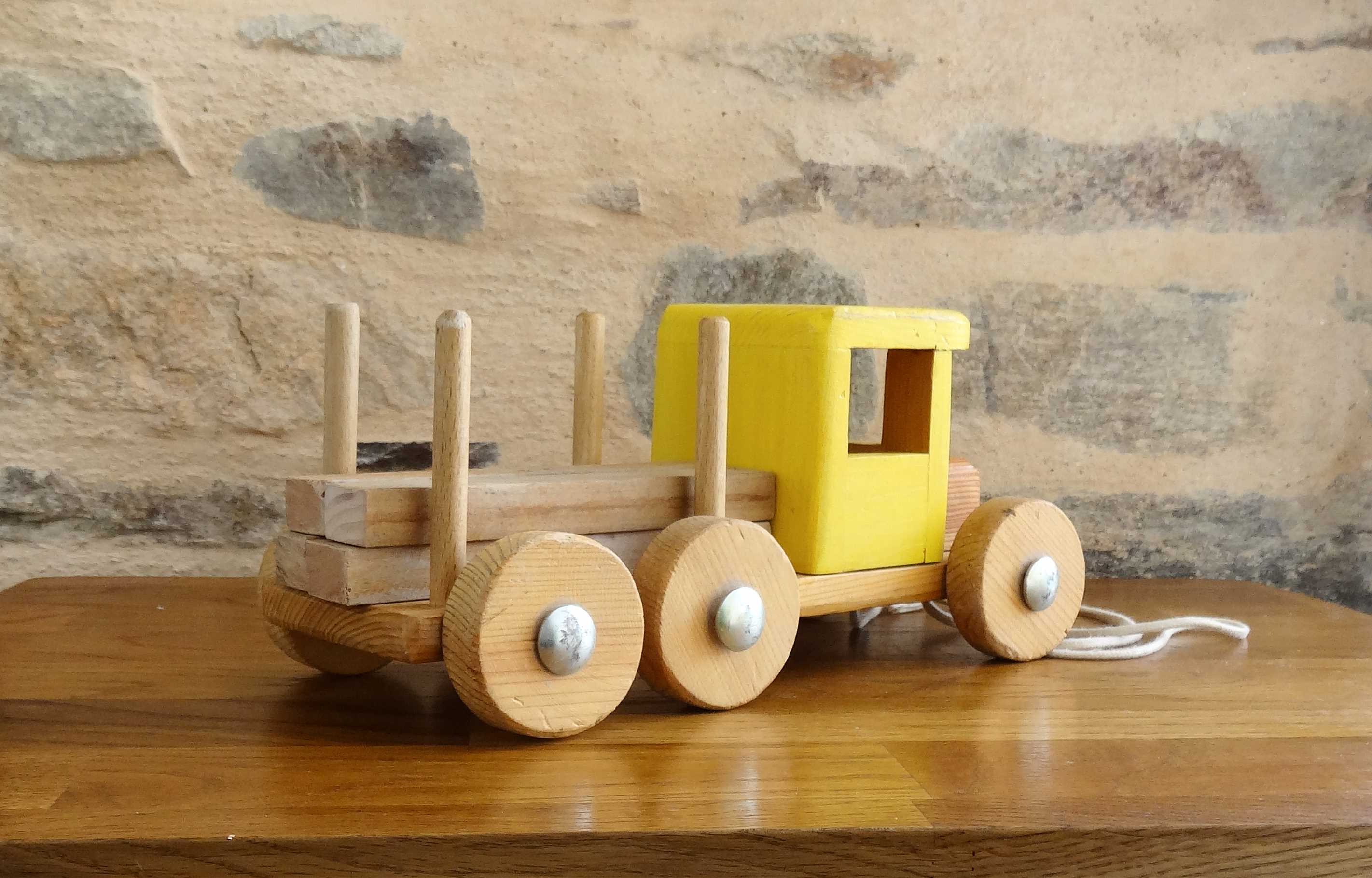 Vintage wooden transport truck