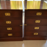 Pair of kennedy for harrods campaign / military style filing cabinets