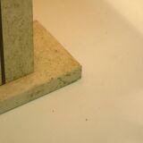 Travertine and brass, 1970's table lamp