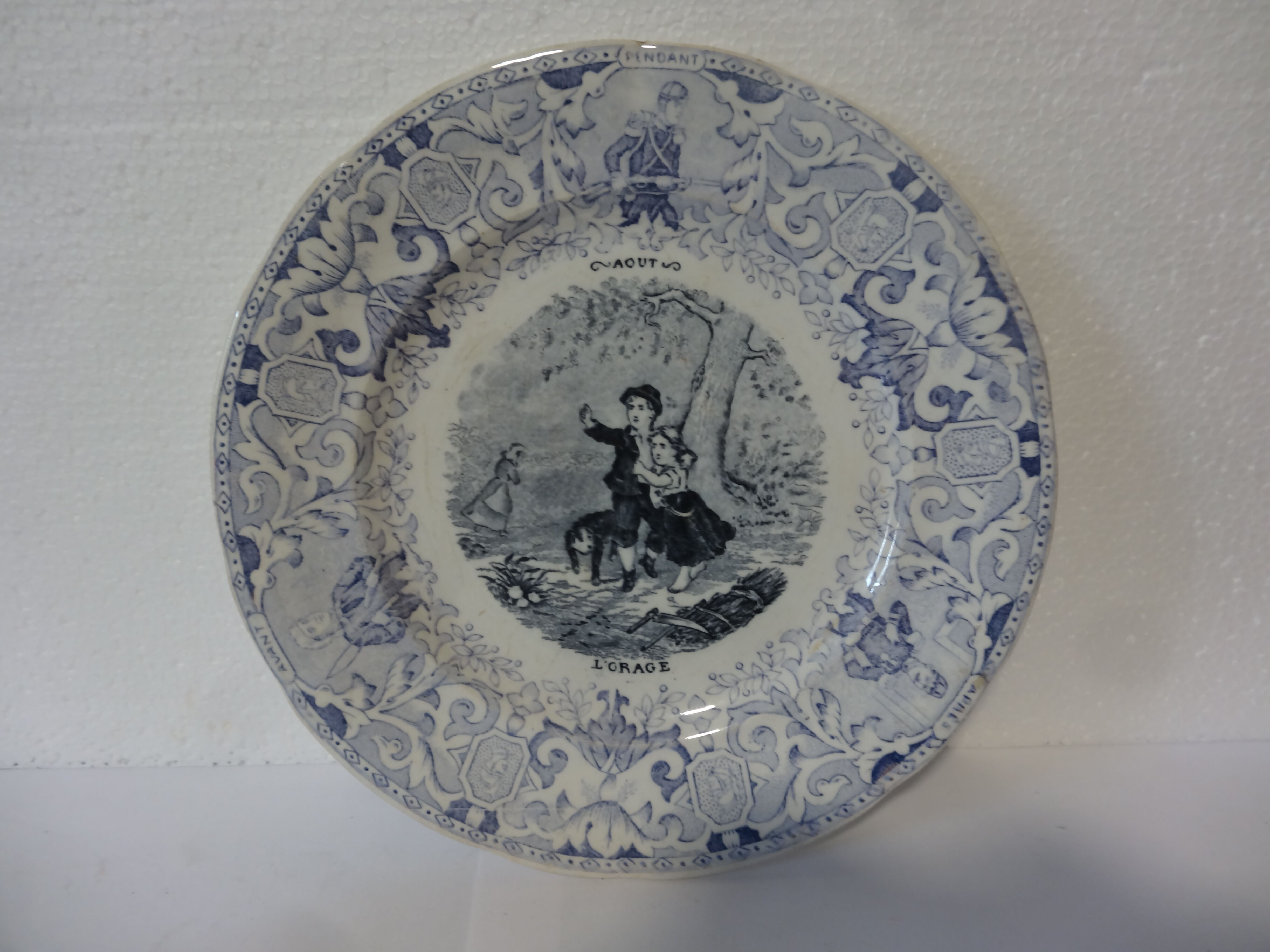 old plate the storm