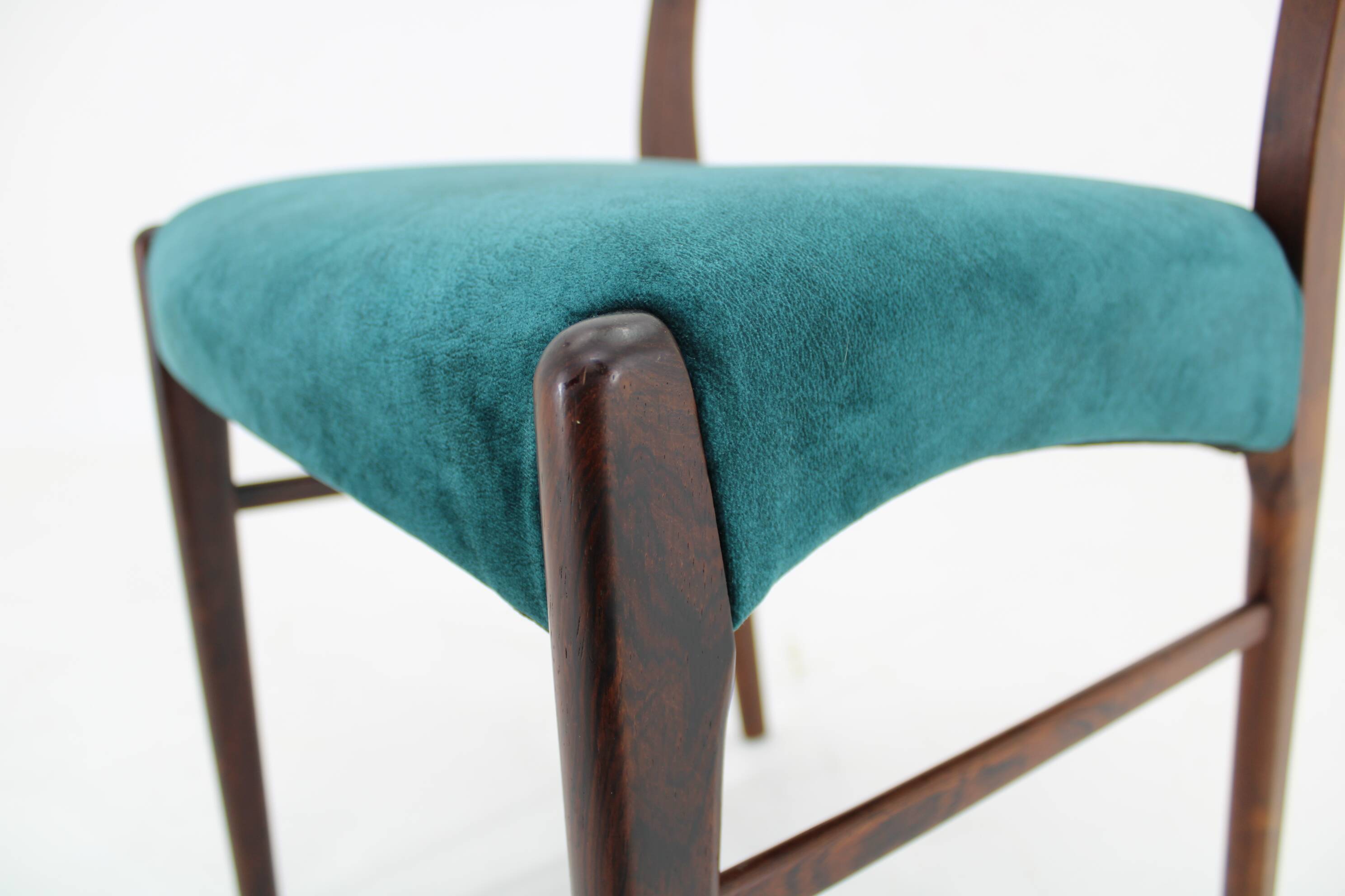 1960s Arne Wahl Iversen Set of Four Dining Chairs for Glyngøre Stolefabrik, Denmark