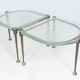 Brutalist German vintage coffee tables by Lothar Klute, 1980s, set of 2