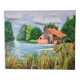 Oil painting "The Mill of Maintenay" Hauts-de-France