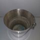 Silver-plated metal champagne bucket