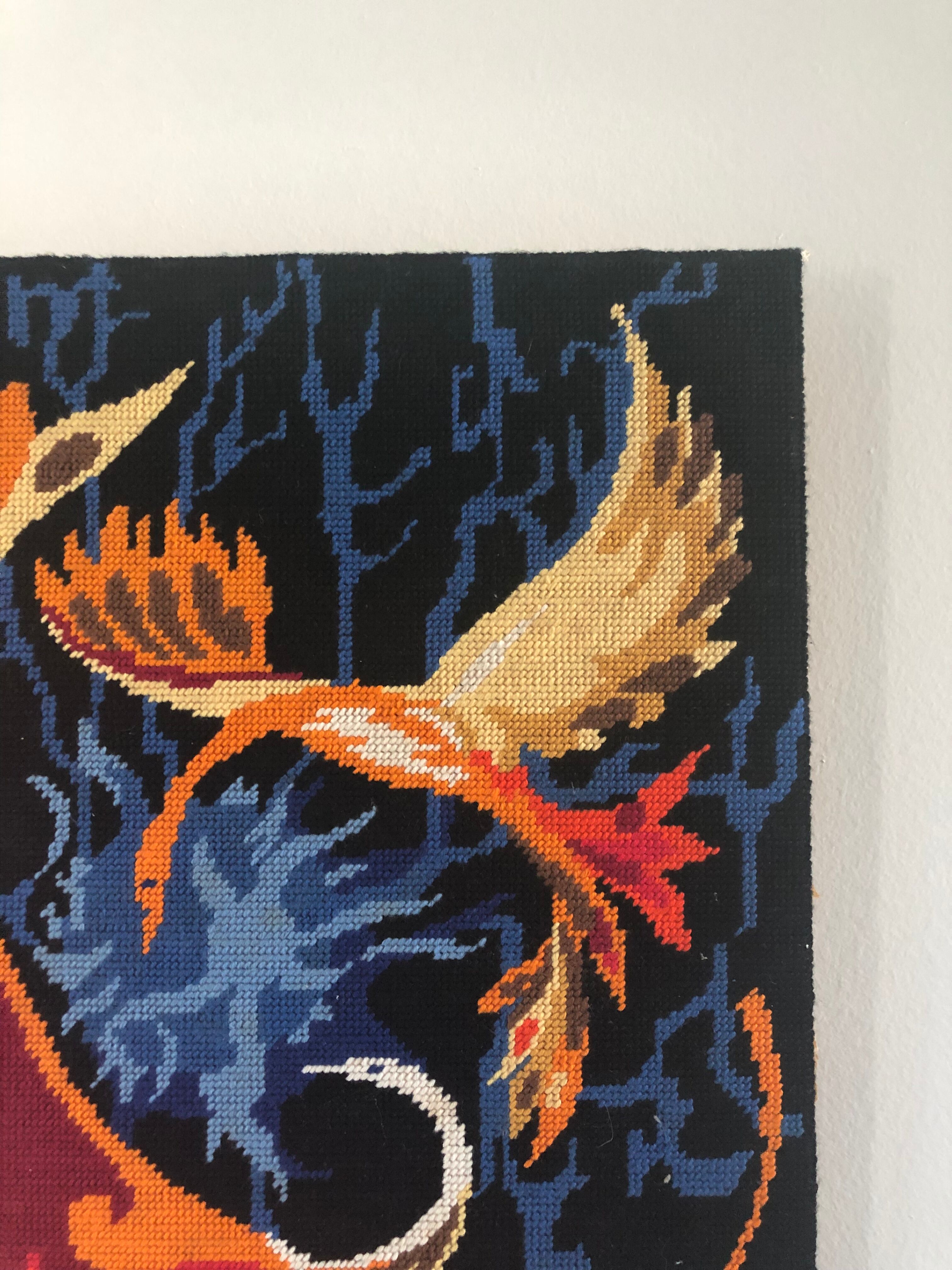 Tapestry vintage canvas 60's