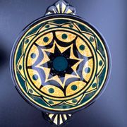 Earthenware Bowls St Jean de Bretagne Set of 4 Hand Decorated Geometric Black