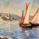 Alexandre Gaillard-Deschamps (1903-1984) - Return from Fishing in Corsica