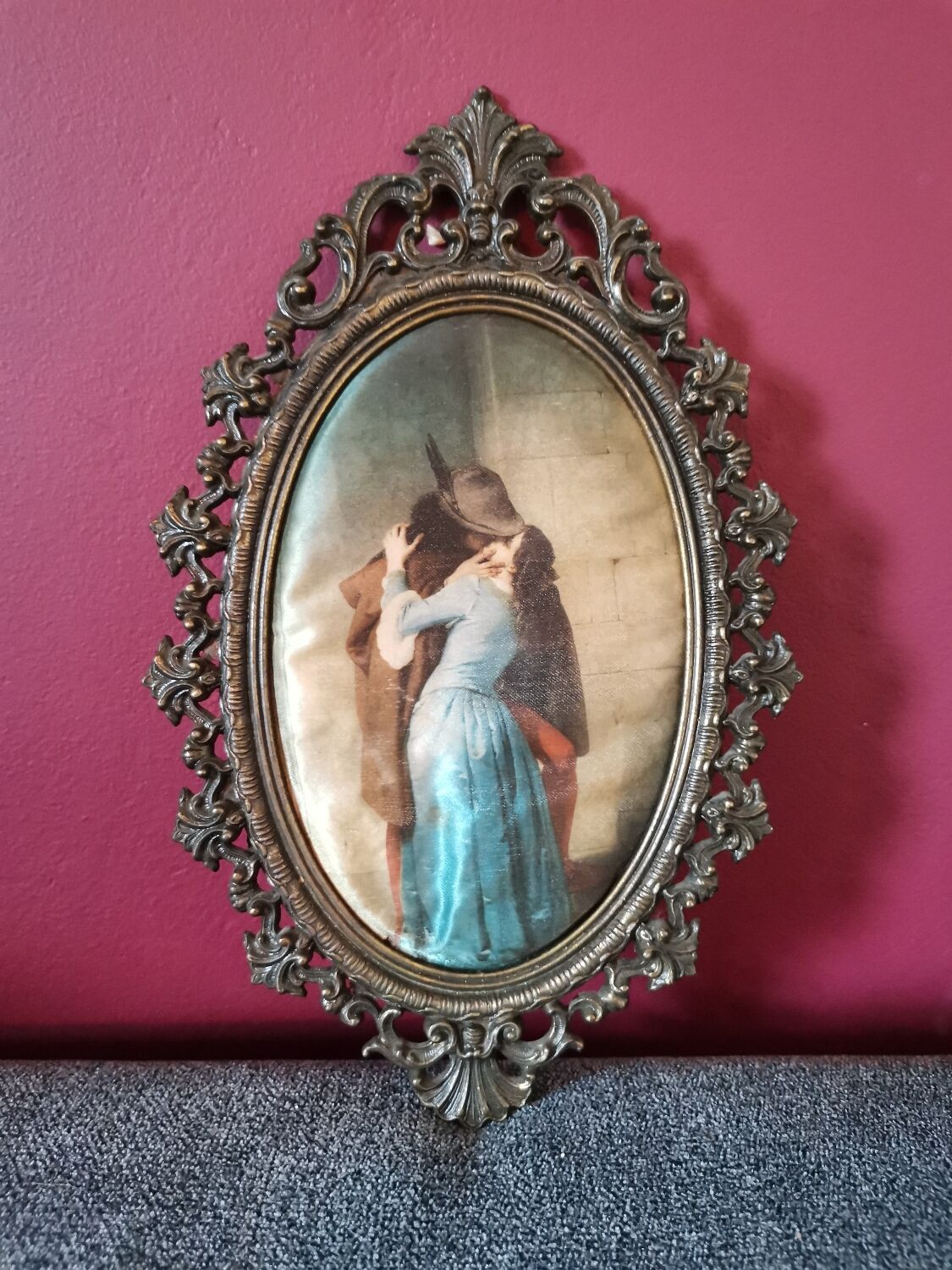 Brass frame The Baison Francesco Hayez
