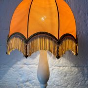 1970s alabaster column lamp