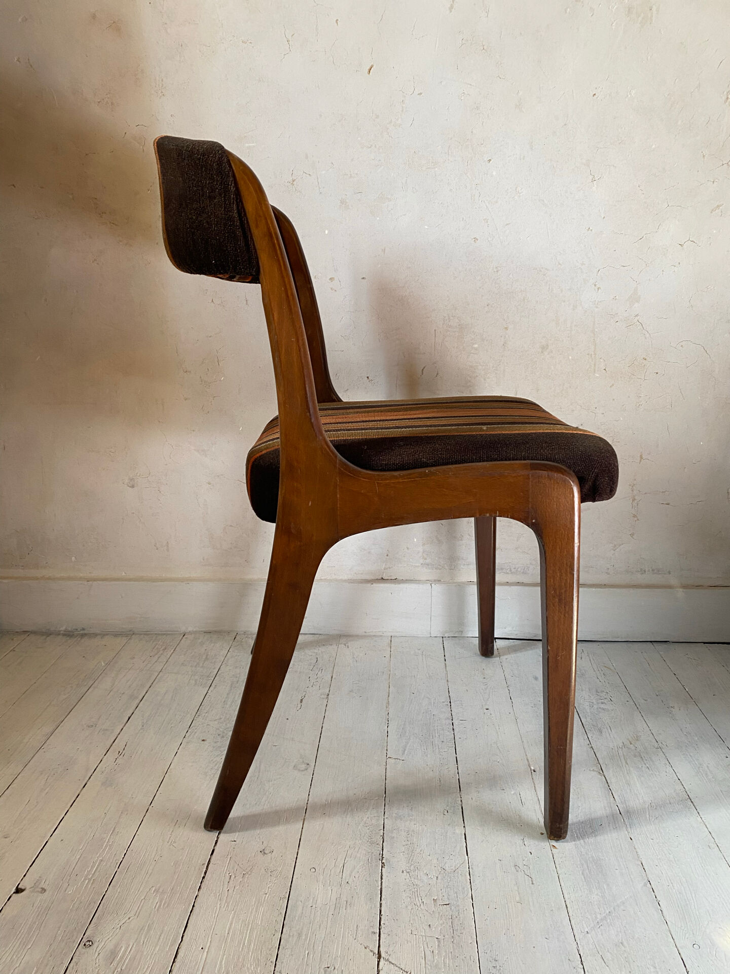 Fauteuil Baumann laine et bois
