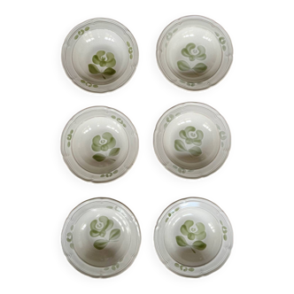 6 deep plates in Niderviller earthenware