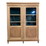 Vintage oak display case, removable