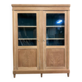 Vitrine vintage chêne démontable