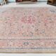 Tapis persan classique antique 57s rose blush bleu 10x13, 293x388 cm