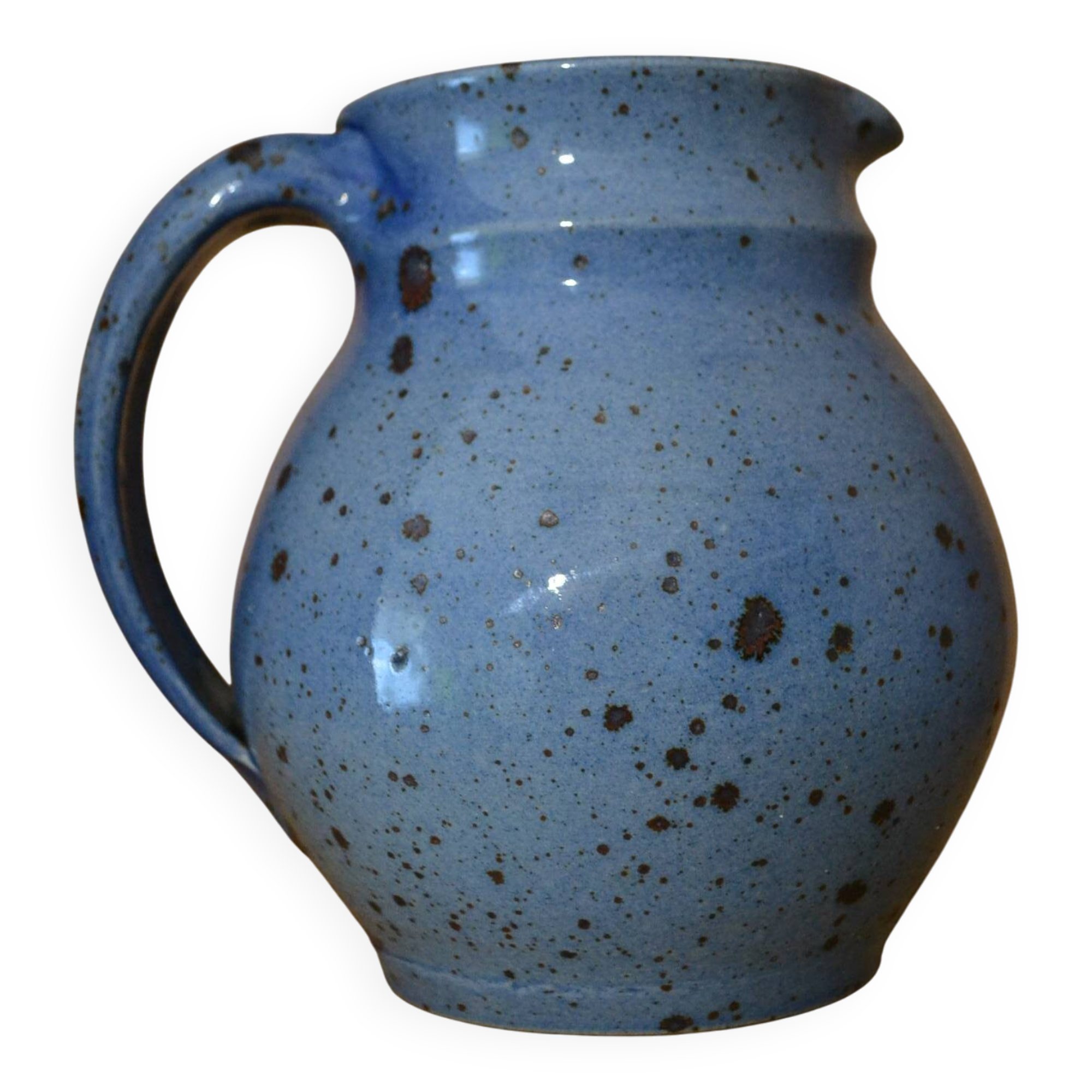 Blue stoneware jug