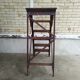 Escabeau bois de bibliotheque vintage  1930