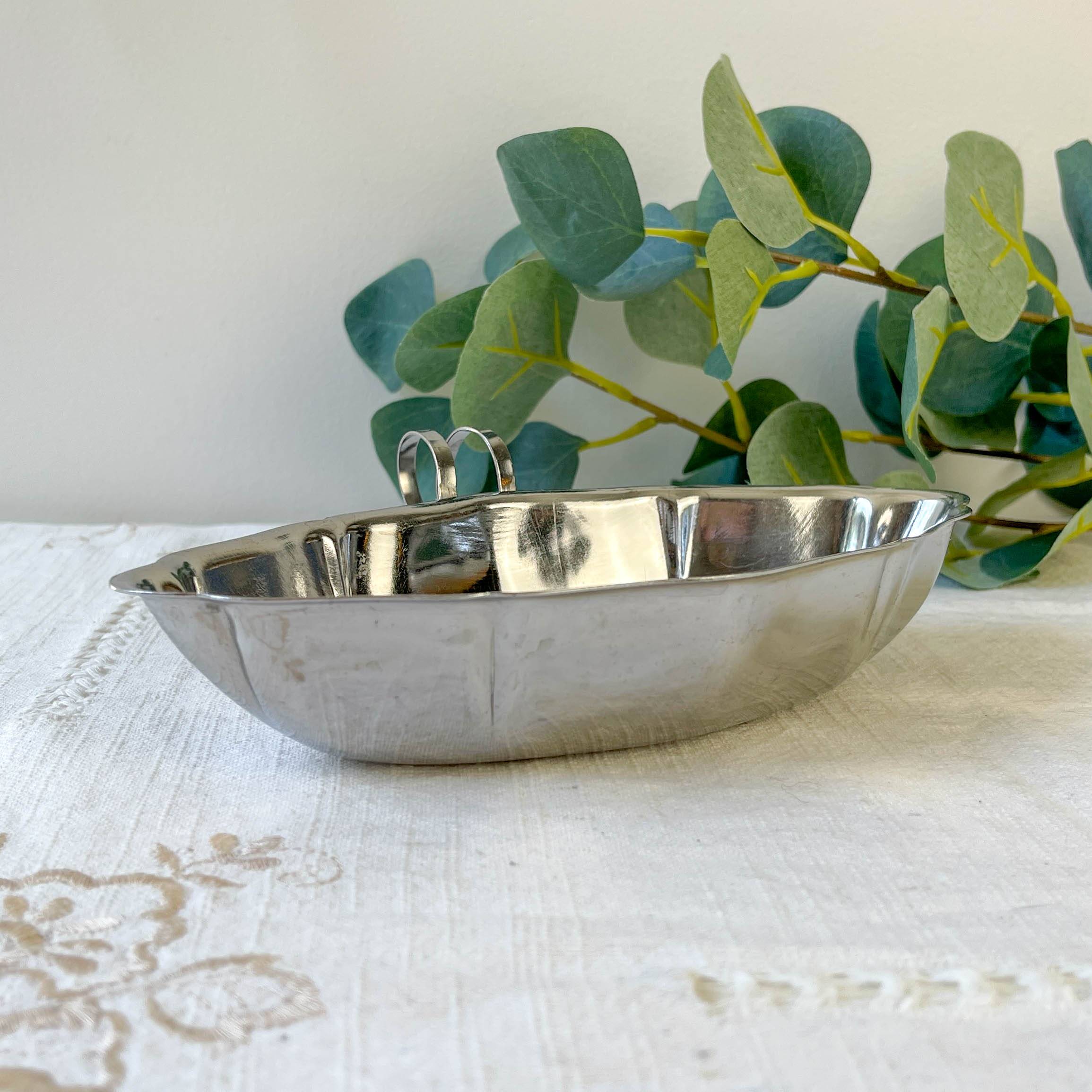 Vintage stainless steel gravy boat from the 70s