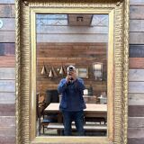 Miroir doré début XXème