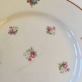 Five dessert plates flowered