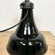 Industrial Black Enamel Bauhaus Pendant Lamp, 1930s