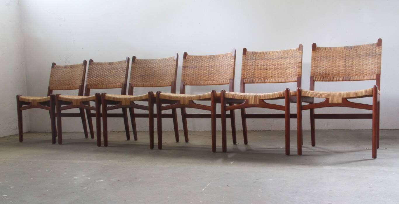 Hans J. Wegner dining chairs in teak model CH-31 by Carl Hansen & Søn