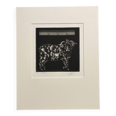 Mario avati (1921-2009), merinos, manière noire, 1970