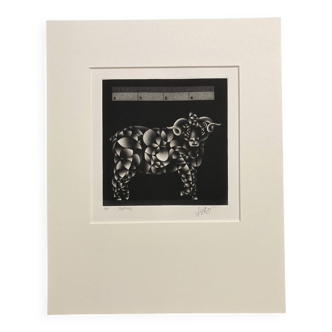 Mario avati (1921-2009), merinos, black manner, 1970