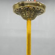 Art Deco chandelier with glass shade, Czechoslovakia, 1930s