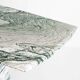 Vintage dining table in green and white veined marble. Completely restored. Italy, 90's