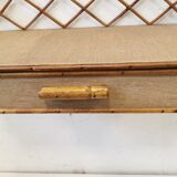 Rattan shelf