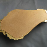 Miroir en résine imitation bois et platre sculpté imitation d'ancien 47x80cm
