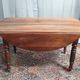 19th-century Louis Philippe walnut drop-leaf table.