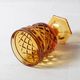 Vintage Amber Goblet Set: Italian Bormioli Stem Glasses, 1970s