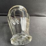 Vase in cut crystal and silver hallmark head of minerva 1st title