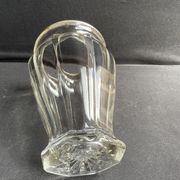 Vase in cut crystal and silver hallmark head of minerva 1st title