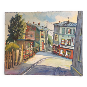 Tableau Montmartre passage Cottin