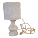 Lampe en marbre blanc veiné
