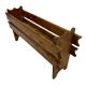 Vintage brutalist planter plant box sixties design wood