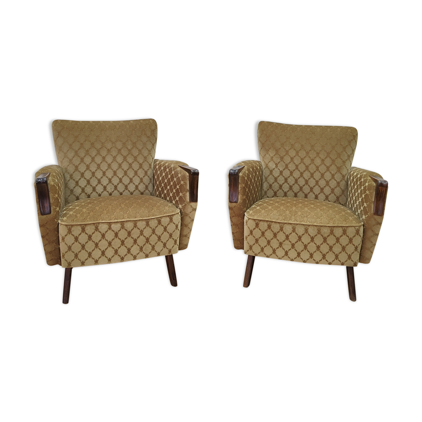 Set of 2 armchairs mid-century