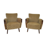 Set of 2 armchairs mid-century