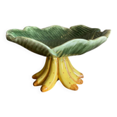 Coupe en ceramique décor bananes