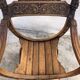 Fauteuil, chaise dagobert bois sculpté 19ème