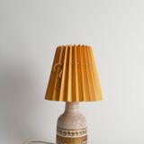 White and Gold Ceramic Table Lamp by Fratelli Fanciulacci, Italy 1970's