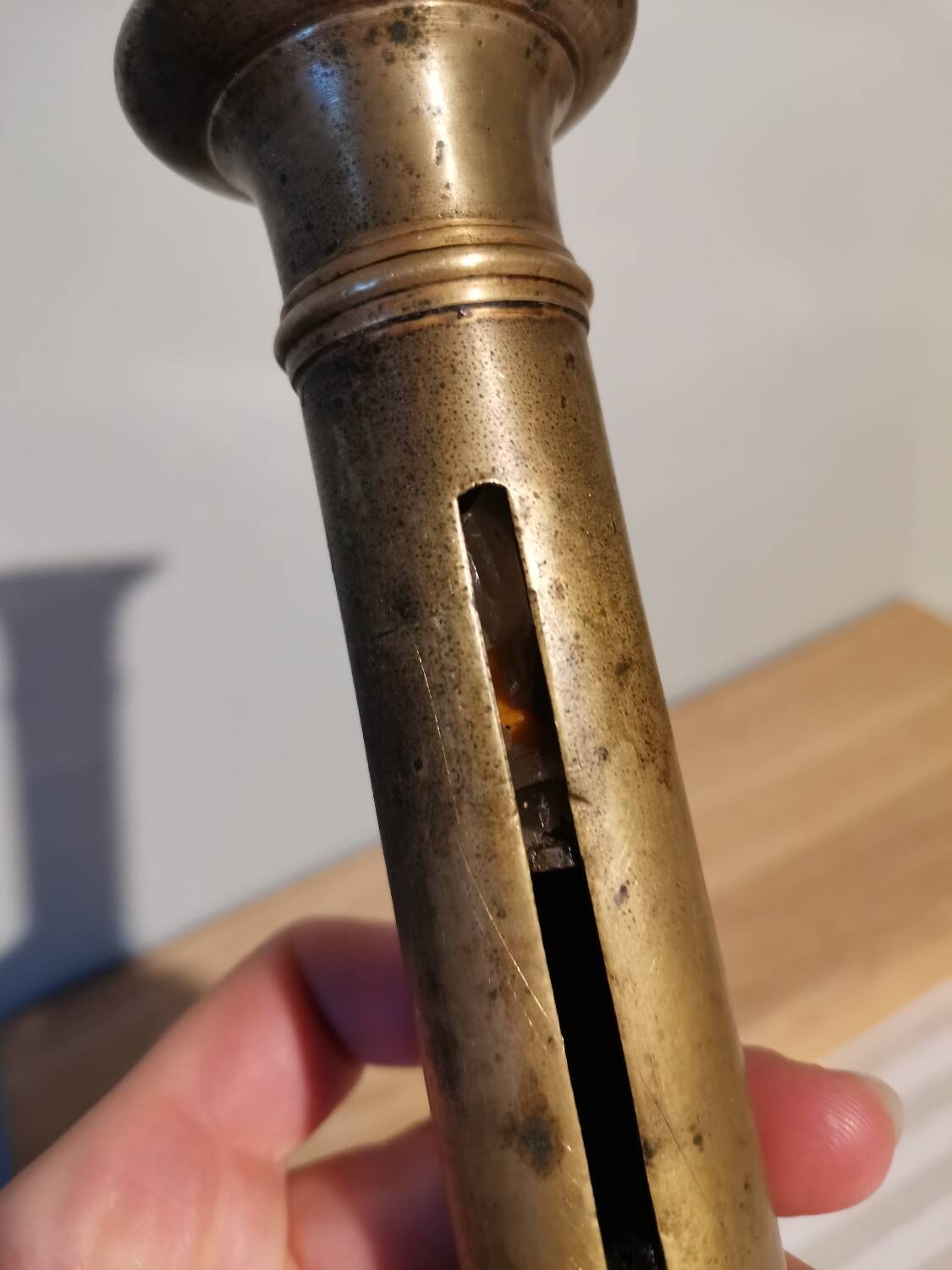 Vintage brass candle holder