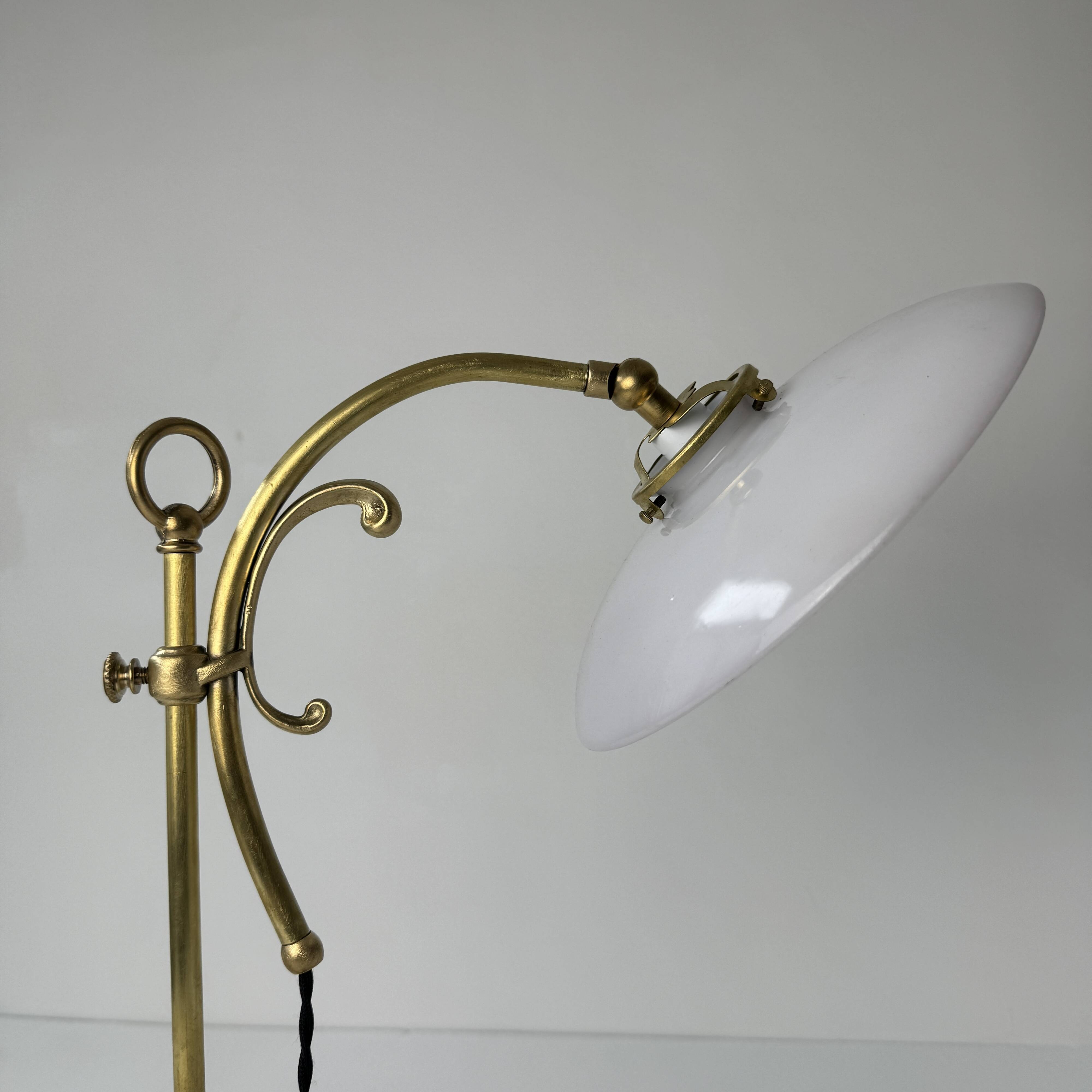 Vintage desk lamp that raises and lowers.
