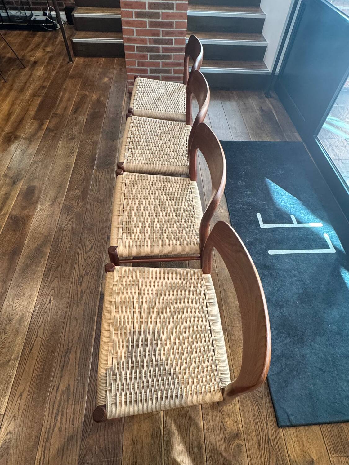 Set of 4 chairs by Niels Otto Moller