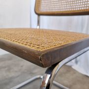 Vintage Cesca Cane Chair: 1970s Italian Mid-Century Modern Dining Office Ch