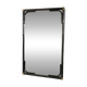 Rectangular mirror from the 70s-80s by Maison Bagues in brass and metal.